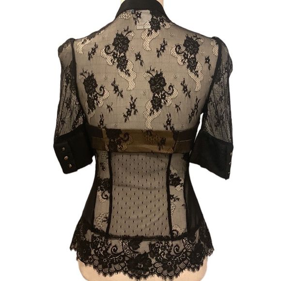 Marciano Lace Bustier Blouse - Picture 2 of 6